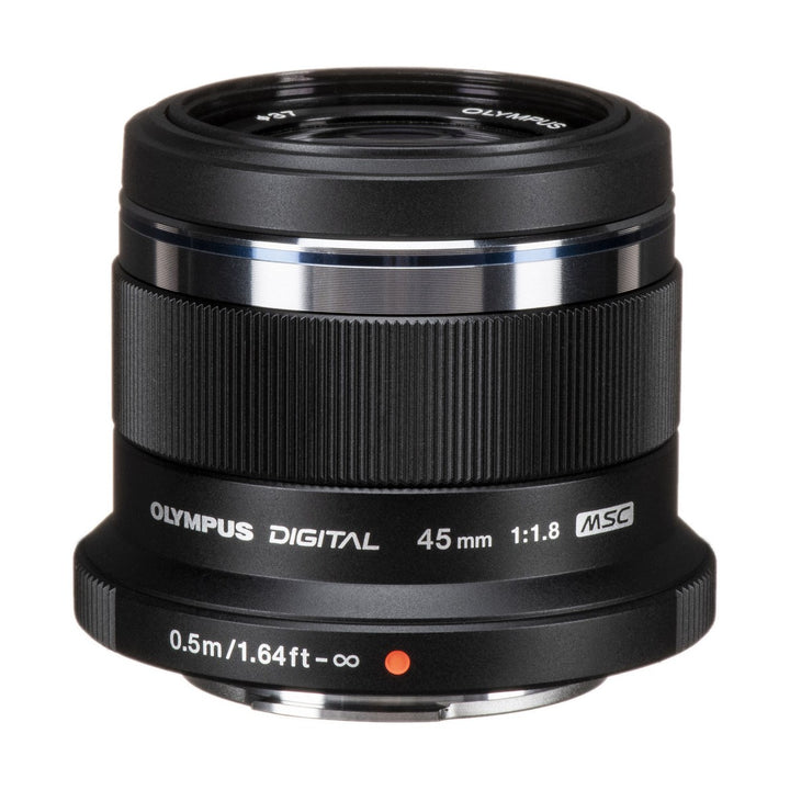 Olympus M.Zuiko Digital ED 45mm f/1.8 Lens (Black) - front