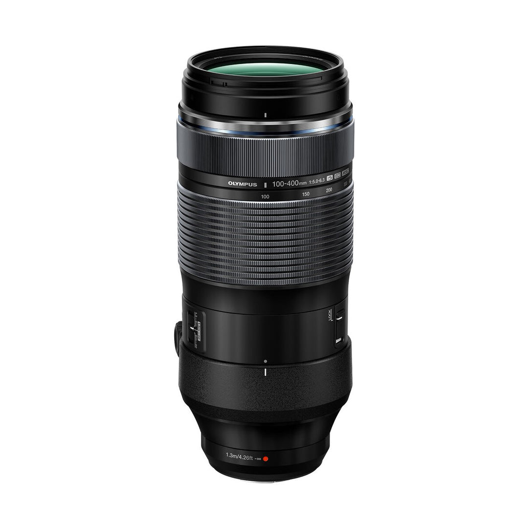 Olympus M.Zuiko ED 100-400mm f/5-6.3 IS Lens (Black) - front