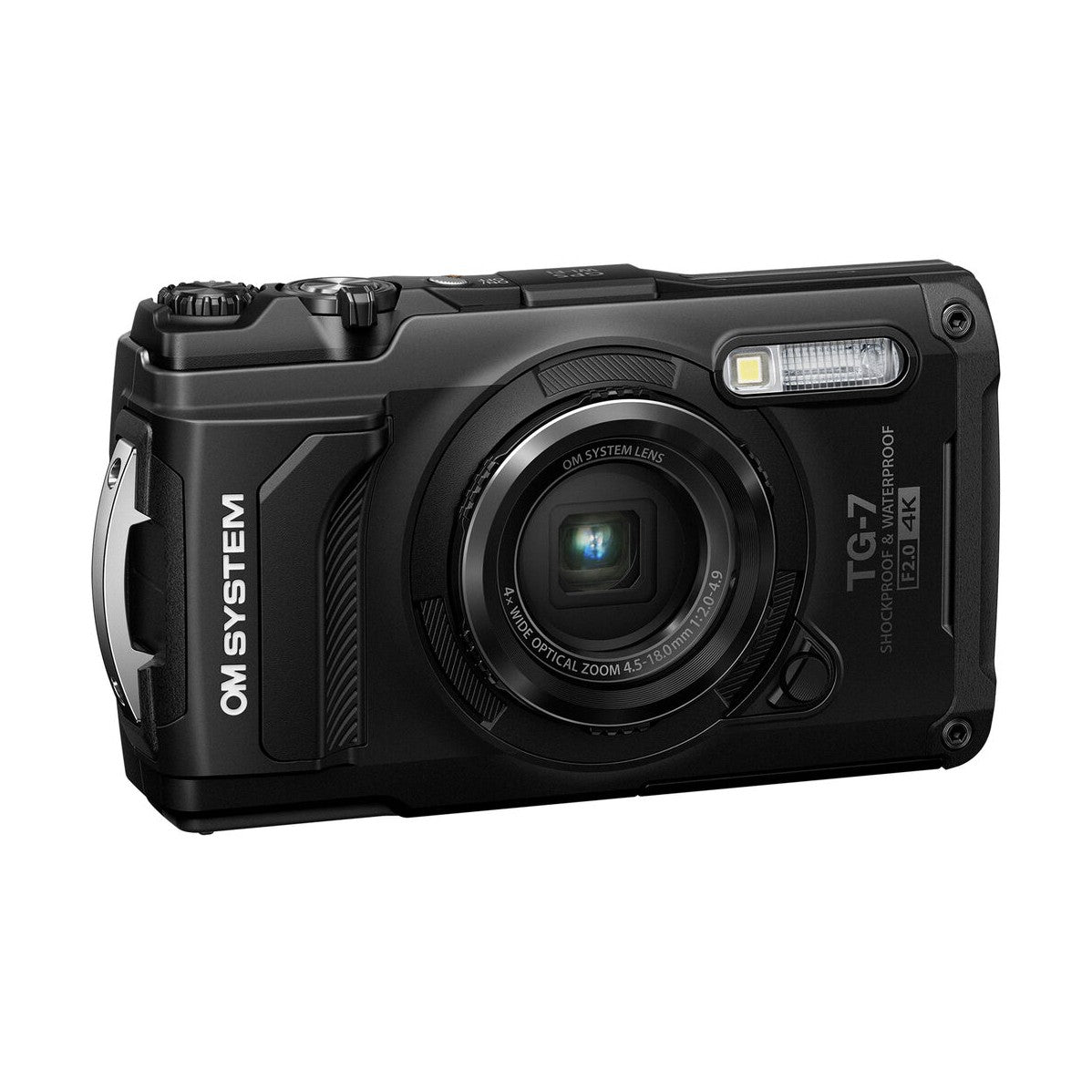 OM SYSTEM Tough TG-7 Digital Camera (Black) - front