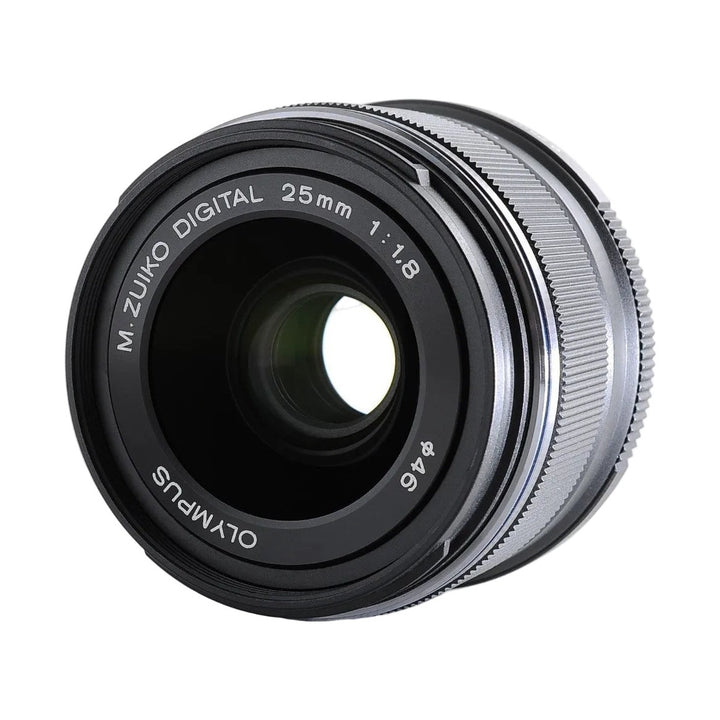 Olympus M.Zuiko Digital 25mm f/1.8 Lens (Black) - side