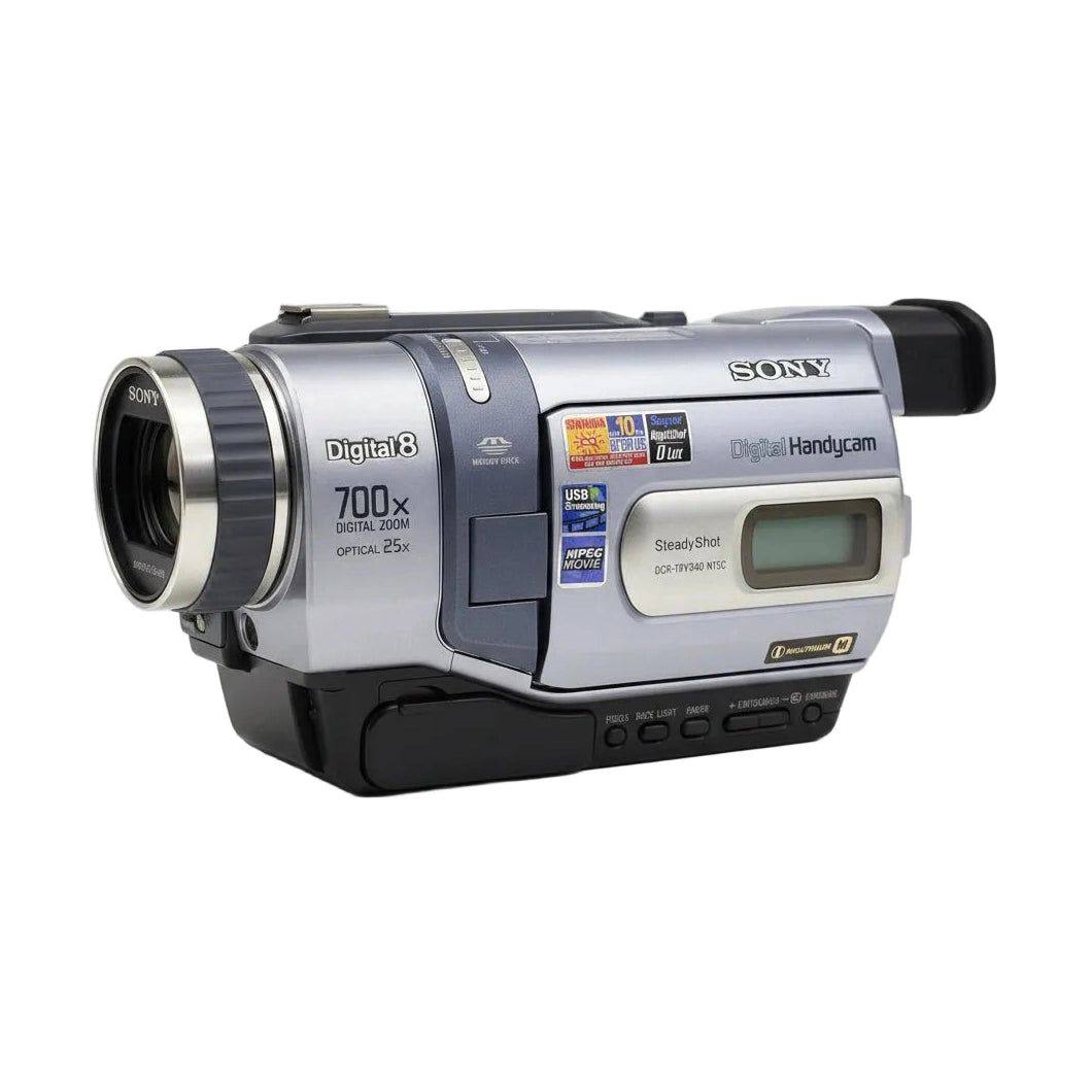 ClubCamera.com silver Sony DCR-TRV330 Digital8 Handycam with 25x optical zoom and NightShot infrared