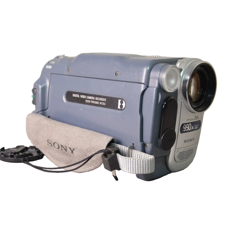 ClubCamera.com silver Sony DCR-TRV260 Digital8 Handycam with 20x optical zoom lens and cleaning cloth