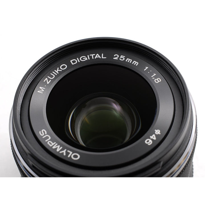 Olympus M.Zuiko Digital 25mm f/1.8 Lens (Black) - front