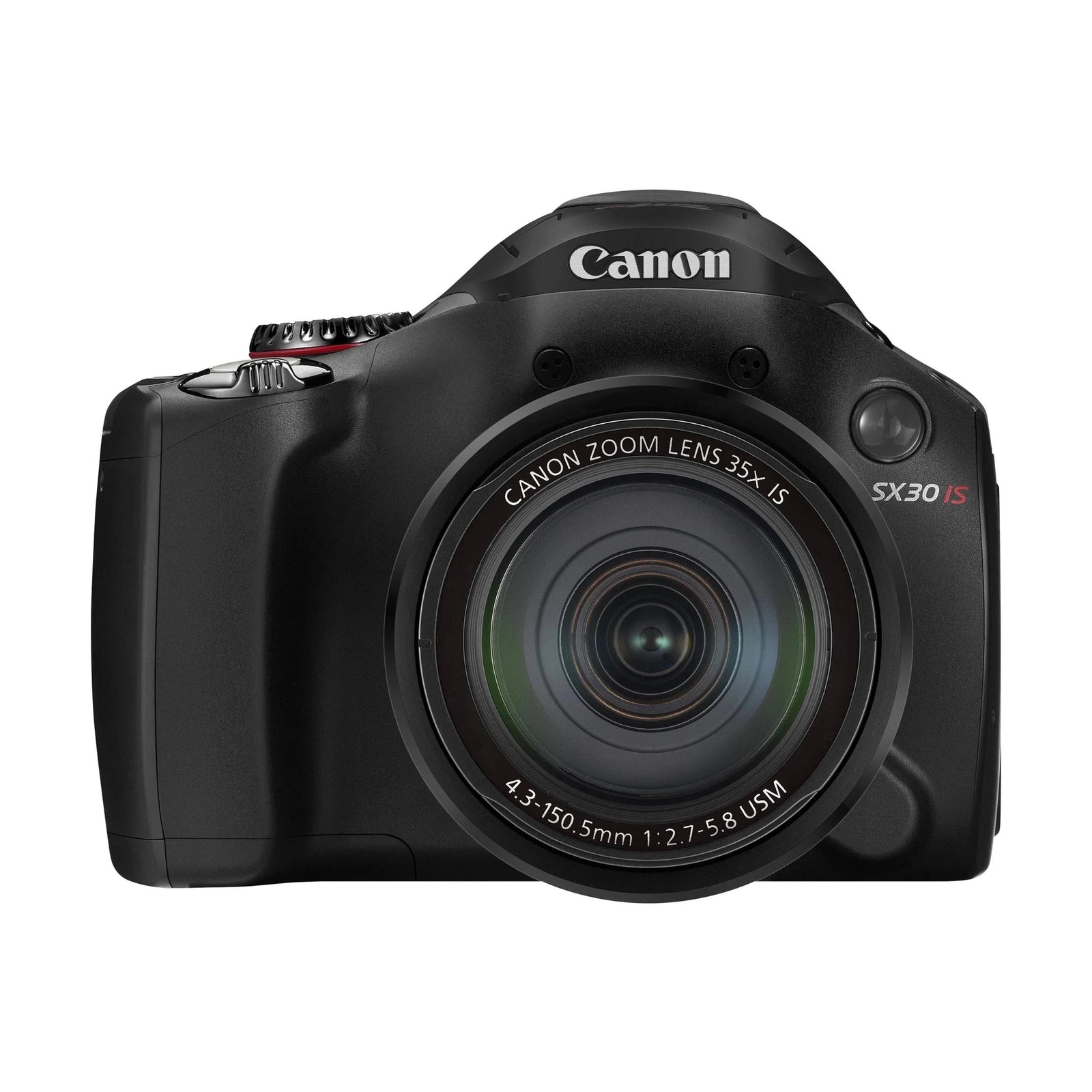 Black Canon PowerShot SX30 IS digital camera with 35x zoom lens by ClubCamera.com