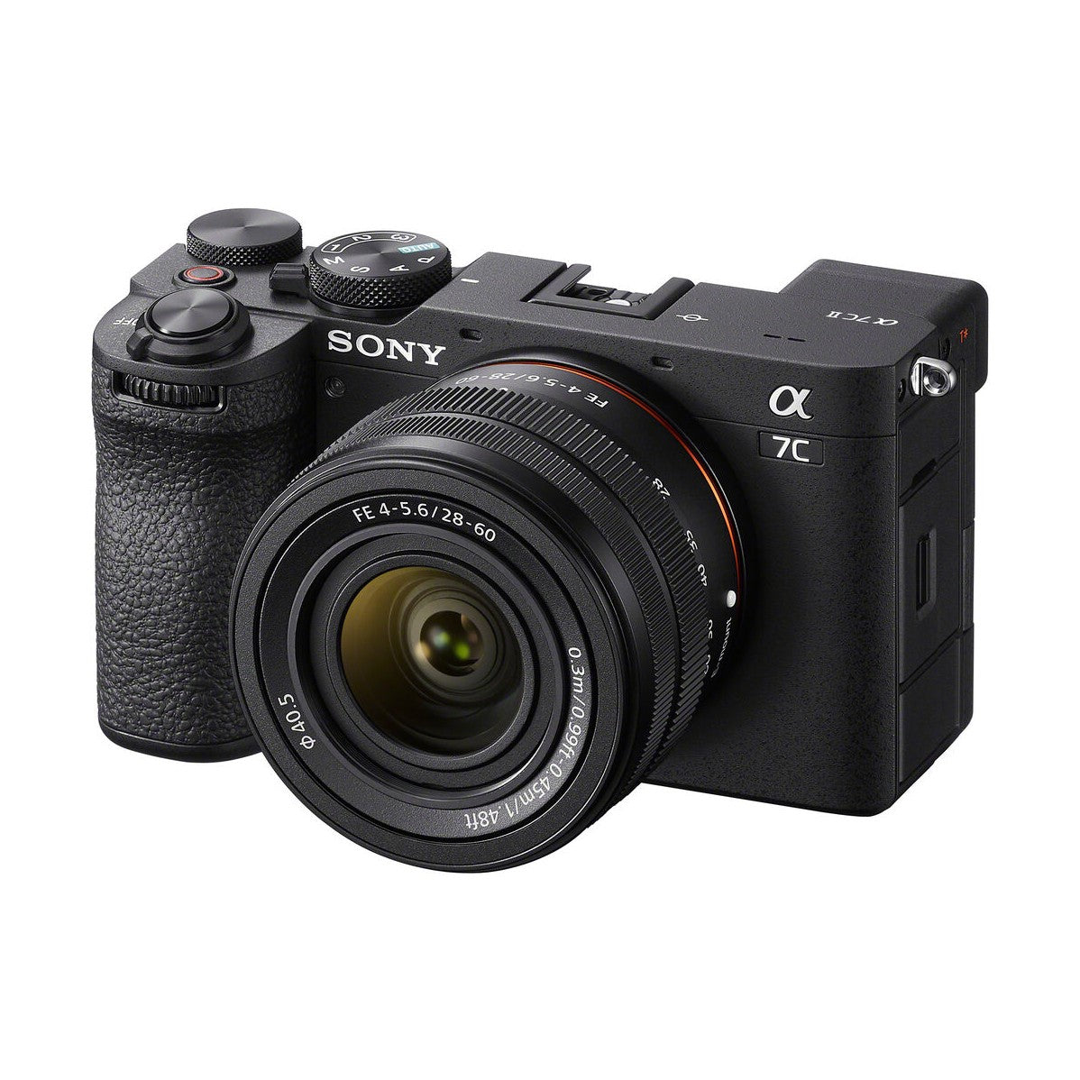 Sony Alpha 7C II Mirrorless Camera with 28-60mm Lens (Black) - front