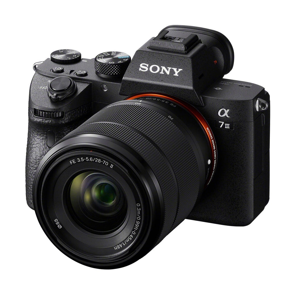 Sony Alpha 7 III Mirrorless Camera with 28-70mm Lens - front