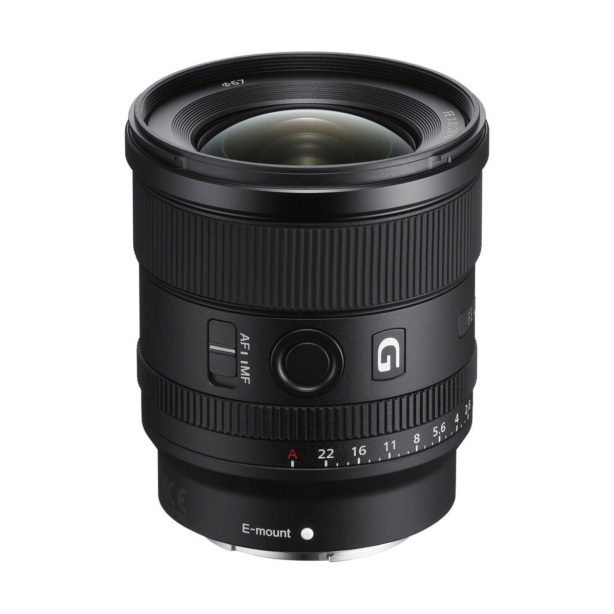 Sony FE 20mm f/1.8 G Lens - front