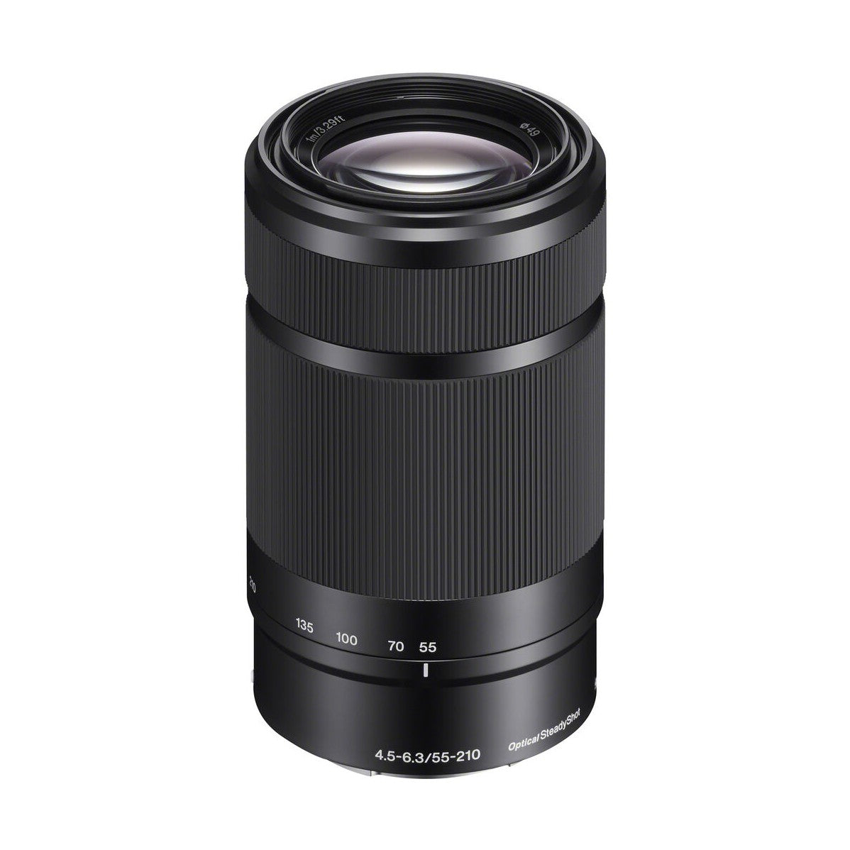 Sony E 55-210mm f/4.5-6.3 OSS Lens - Black (White Box) - front