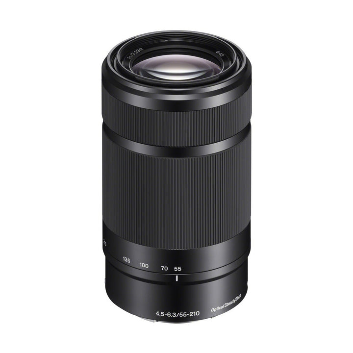 Sony E 55-210mm f/4.5-6.3 OSS Lens - Black (White Box) - front