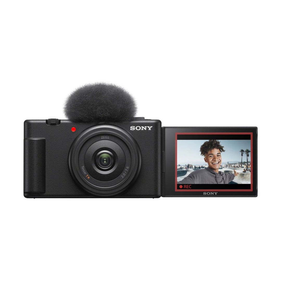 Sony ZV-1F Digital Camera (Black) - front