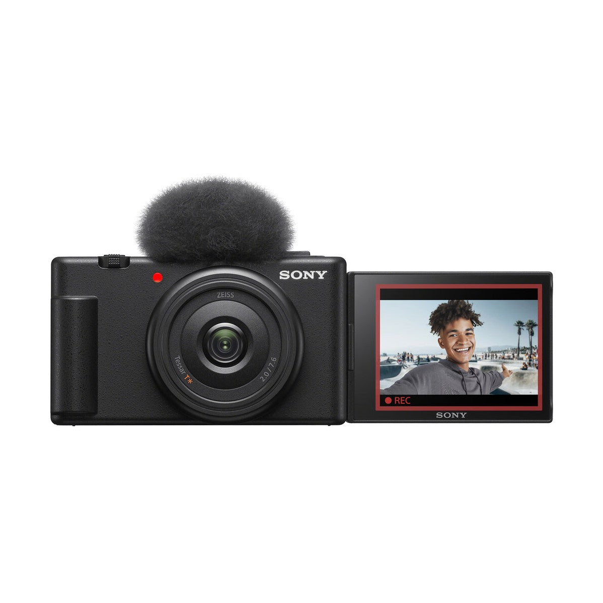 Sony ZV-1F Digital Camera (Black) - front