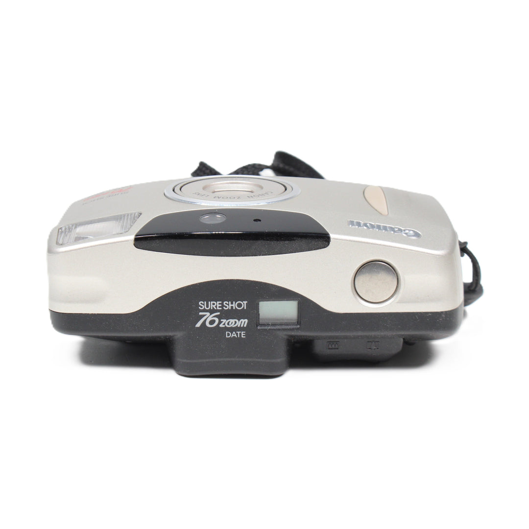 ClubCamera Canon Sure Shot 76 bottom base plate tripod mount screw hole and shutter release